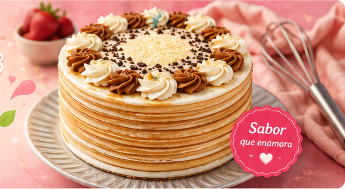 Torta artesanal decorada